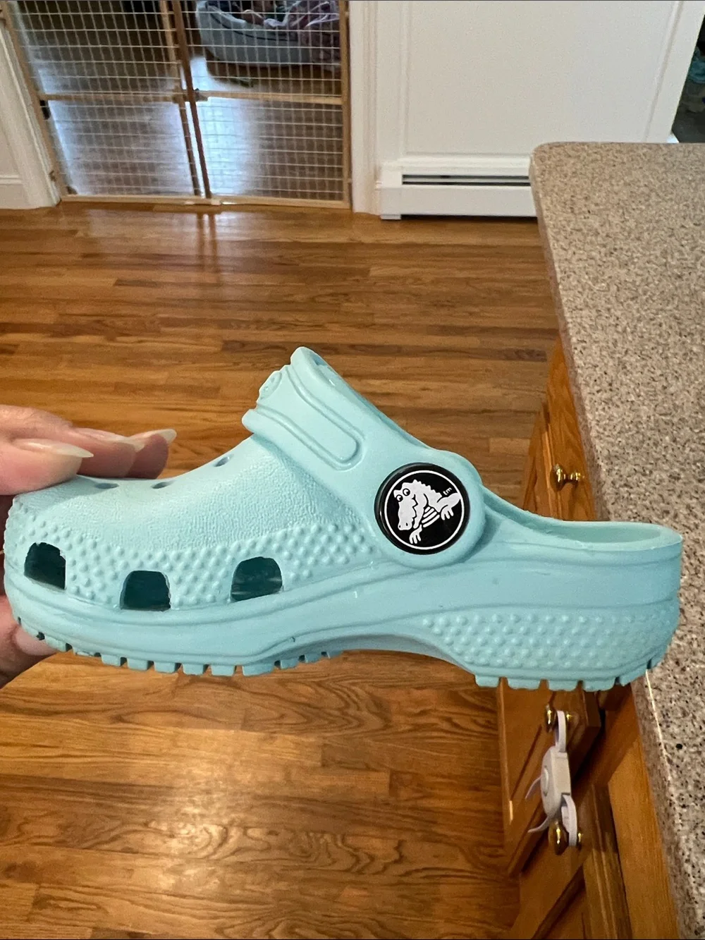 CROCS Kids Clog in Mint Green